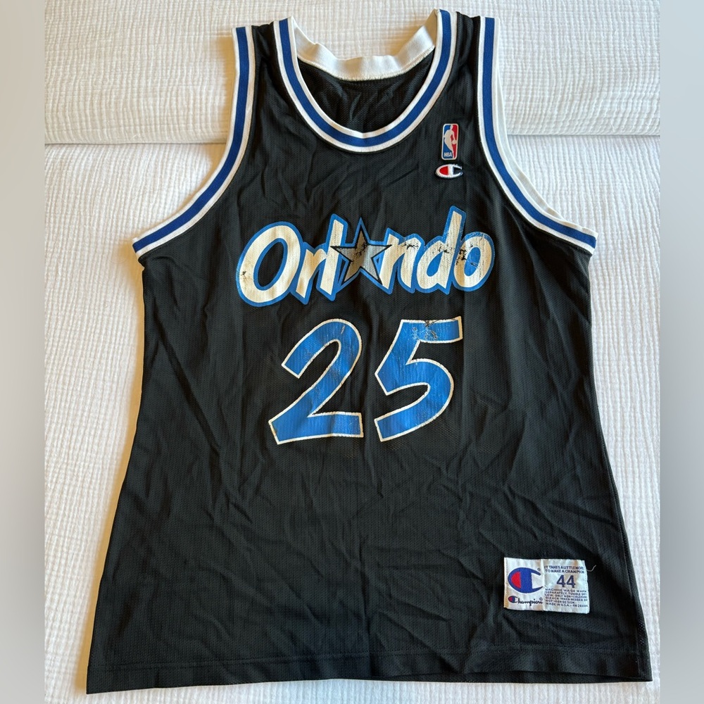 Nick Anderson Orlando Magic Champion NBA Jersey Size 44